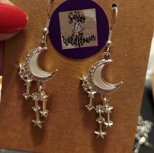 Hand Crafted Moon Earrings